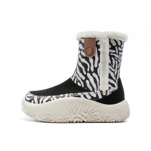 Термоноски Vigo Series для сноубордических ботинок женские U.IN, черный/белый leaf veins