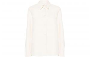 Хлопковая поплиновая рубашка JIL SANDER, светло-бежевый