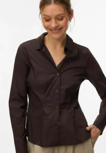 Блузка на пуговицах Vero Moda, Chocolate Plum