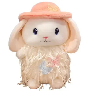 Tranquility and elegance Плюшевая кукла в виде кролика с опущенными ушами, мультяшный белый кролик, высота 30 см