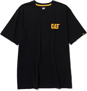 CAT Мужская футболка с коротким рукавом 1510579, легкая, с фирменным логотипом, Black Yellow