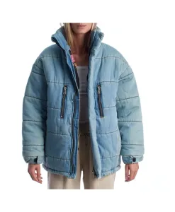 Стеганая джинсовая куртка с высоким воротником Zadig & Voltaire, синий