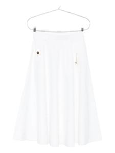 Юбка миди Moschino с цепочками, белый