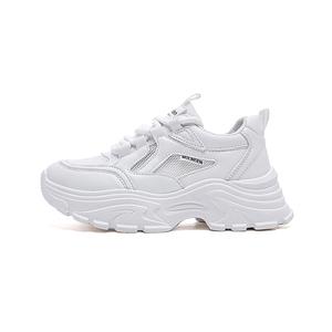 Нескользящие, износостойкие, дышащие, легкие, низкие, массивные женские кроссовки Mulinsen, White