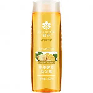 Имбирный шампунь для здоровья волос очищение, разглаживание, объем и пышность 600мл*2/750мл*2 бутылки BEE &FLOWER