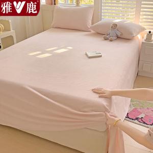 Yalu Простыня 200х230 см из молочного велюра, утолщенная, цвет C Yingfen