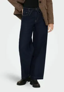 Mit onltanner hohe taille schnitt с широкими штанинами Only, Dark Blue Denim