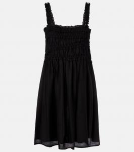 Вышитое мини-платье Tory Burch, черный