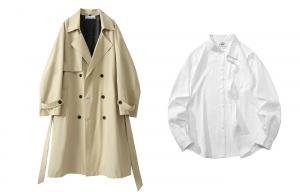 Женская и мужская тренчкот LIVINGTOWN, абрикосовый (утепленный утолщенный)