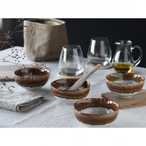 Миска для соусов Cascade, набор из 6 штук из керамики с реактивной глазурью, Healthy Food Creatable, коричневый