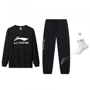 Li-Ning Casual Sportswear Unisex Black+Black