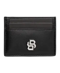 Кошелек с подвеской в виде бриллиантового логотипа Hugo, черный