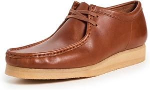 Мужские кожаные туфли Clarks Wallabee, светло-коричневый