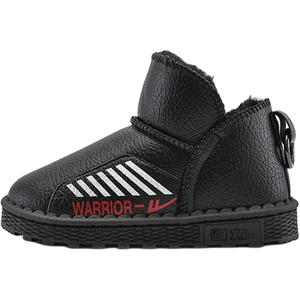 Легкие, износостойкие и теплые детские ботинки с низким голенищем WARRIOR, черный