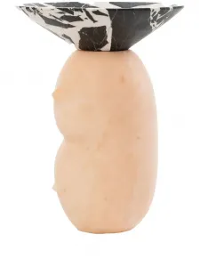 Мраморная ваза clelia, 31х24 см, Bloc Studios, розовый