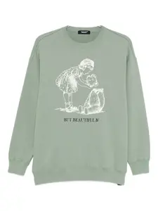 Свитшот с принтом Undercover, зеленый