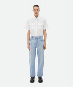 Джинсы прямого кроя, светло-отбеленные Bottega Veneta