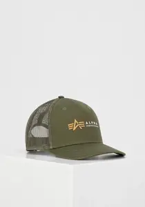 Кепка Alpha Industries "Аксессуары Alpha Industries - Головные уборы Кепка Alpha Label Trucker", оливковый