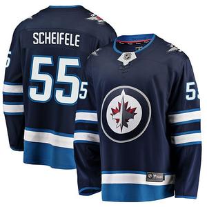 Мужская реплика джерси Winnipeg Jets Breakaway, цвет navy, Mark Scheifele Fanatics