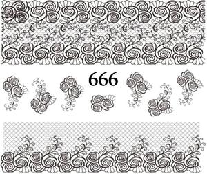 Водные наклейки для ногтей - №666, Raisin