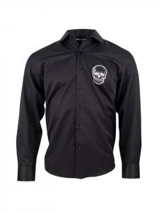 Roberto Geissini Черная рубашка с черепом