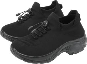 Комфортная обувь Orthowear для женщин, ортопедические кроссовки Comfortwear для женщин, при подошвенном фасците, ортопедические кроссовки при невропатии, обувь с широкой пальцевой частью, поддержкой свода стопы, дышащие и легкие Baimiu, черный