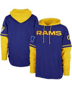 Мужской пуловер с капюшоном Royal Los Angeles Rams Shortstop '47 Brand