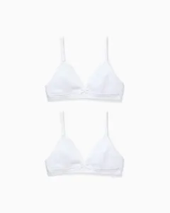 Упаковка из 2 бюстгальтеров без косточек с регулируемыми бретелями Zippy, белый