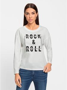 Рубашка с длинными рукавами цвета экрю Heine