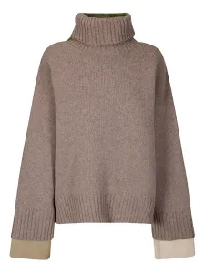 Двусторонний свитер Olly Over Turtle Jejia, коричневый