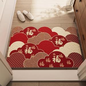 Budis Ковер 120х140 см для прихожей в китайском стиле, свадебный, непромокаемый, не скользит