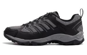 Columbia Амортизирующие противоскользящие и износостойкие низкие треккинговые кроссовки мужские черные, цвет Black