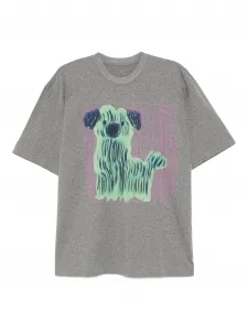 Футболка с графичным принтом Jnby, серый