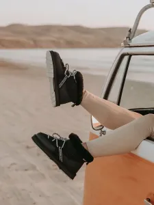 Короткие сапоги EMU Australia из микрошерсти с эффектом размытия