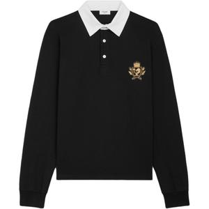 Поло в поло из джерси CELINE, черный