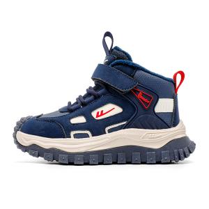 Детские хлопковые кроссовки с увеличенной высотой, противоскользящие и устойчивые к истиранию WARRIOR, синий (fleece-lined)