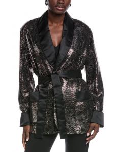 Блейзер Etro Giacca из смесового шелка Etro, черный