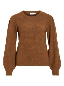 VILA Свитер 'VIMABLE' в коричневом цвете