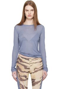 Baserange Синяя футболка с длинными рукавами