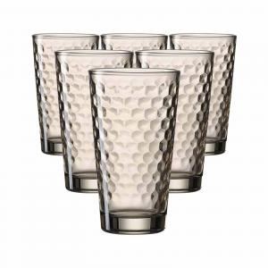 Длинные стаканы для напитков Favo Brown, 400 мл, набор из 6 штук Ritzenhoff Breker, коричневый