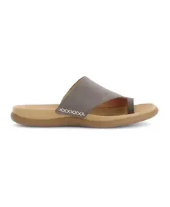 Серые кожаные сандалии с технологией оптимальной посадки. Gabor, коричневый