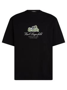 Karl Lagerfeld Футболка 'Villa la Vigie' в черном цвете