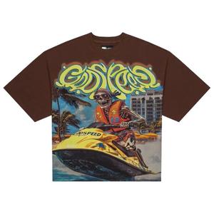 Футболка Godspeed Wave Runner T-Shirt, Brown Wash