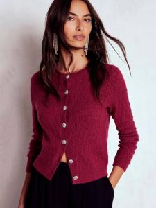 Кардиган с круглым вырезом из шерстяной смеси Boden