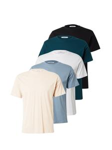 Классическая футболка ABOUT YOU Shirt Peter, цвет beige/turquoise/black