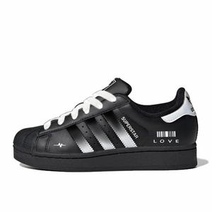 Adidas Originals Кроссовки для скейтбординга Superstar 2, унисекс, низкие, черные, белые