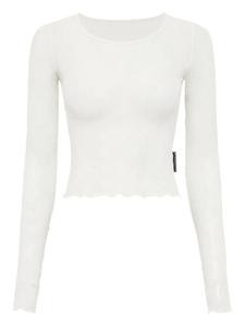 Укороченный топ из сетки Marine Serre, белый