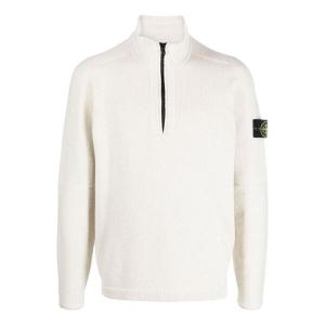 Толстовка wool half-zip sweatshirt 'beige' Stone Island, бежевый