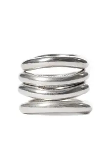 Комплект колец Herta (набор из четырех) Ann Demeulemeester, серебряный