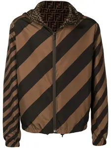 Двусторонняя ветровка FENDI, коричневый